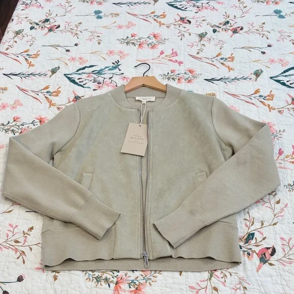 LA VILA MILANO Women's Olive Bomber Jacket - Picture 3 of 10